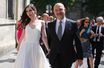 Anne-Michelle Basteri et Pierre Moscovici en juin 2015, lors de leur mariage.