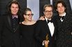 Gulliver Oldman, Gisele Schmidt, Gary Oldman et Charlie Oldman aux Oscars dimanche.