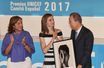 La reine Letizia d'Espagne et Ban Ki-moon à Madrid, le 13 juin 2017