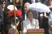 L&#039;ancienne reine Sofia d&#039;Espagne sur la place Saint-Pierre de Rome, le 4 septembre 2016