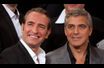 <br />
Jean Dujardin et George Clooney.