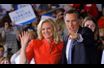 <br />
Mitt Romney et son épouse Ann, cette nuit à Tampa. L'ancien gouverneur du Massachusetts sait que la route des primaires républicaines est pour lui désormais dégagée.