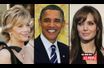 <br />
Jane Fonda, Barack Obama et Angelina Jolie