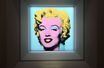 Le tableau  "Shot Sage Blue Marilyn" peint en 1964 par Andy Warhol.