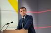 Emmanuel Macron sur le plateau de "Dimanche en politique".