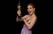 Première statuette pour Jessica Chastain, bien installée parmi les étoiles de Hollywood.