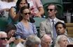 Pippa Middleton et son mari James Matthews au tournoi de tennis de Wimbledon, le 9 juillet 2021 à Londres.