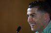 Cristiano Ronaldo, lors d&#039;une conférence de presse à Porto, au Portugal, le 28 mars 2022.