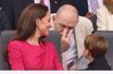 Kate Middleton et son fils le prince Louis, réprimandé par Mike Tindall, lors du jubilé de platine d'Elizabeth II à Londres, le 5 juin 2022.