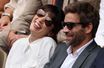 Nolwenn Leroy et Arnaud Clément dans les tribunes du tournoi Roland Garros, à Paris, le 5 juin 2022.
