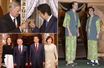 Le Premier ministre du Japon Zhinzo Abe avec le roi des Belges Philippe en 2016, le roi Abdallah II et la reine Rania en 2018, le prince William en 2015
