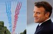 Emmanuel Macron a volé à bord d'un avion de la Patrouille de France (montage)