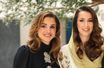 La reine Rania de Jordanie et Rajwa Al-Saif, sa future belle-fille, à Riyadh le 17 août 2022