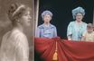 Portrait non daté de la princesse Mary - A droite, au balcon de Buckingham Palace lors de la cérémonie Trooping the Colour de 1964 avec la Queen Mum et le prince Andrew<br />