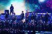 Coldplay et BTS sur la scène des American Music Awards en novembre 2021.
