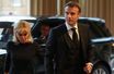 Emmanuel et Brigitte Macron arrivent au palais de Buckingham pour assister à une réception donnée par le roi Charles III.