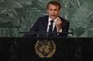 Emmanuel Macron, à la tribune de l'ONU, à New York, le 20 septembre 2022.