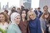 Emine Erdoğan et Brigitte Macron à New-York , en compagnie de Kim Keon-hee, la Première dame de Corée du Sud au Turkevi Center, qui abrite entre autres le consulat général de Turquie.