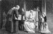 Gravure du XIXe siècle figurant la reine Marguerite d'Ecosse (Saint Margaret of Scotland)