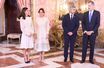 La reine Letizia et le roi Felipe VI d’Espagne avec le couple présidentiel paraguayen à Madrid, le 3 novembre 2022