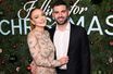 Lindsay Lohan et son mari Bader Shammas lors de la projection du film "Falling for Christmas", à New York, le 9 novembre 2022.