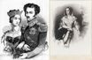 Gravure figurant la reine Josefina et le roi Oscar Ier de Suède et de Norvège – Estampe représentant la reine Josefina (Malmaison, châteaux de Malmaison et Bois-Préau)