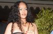 Rihanna le 3 décembre 2022 à la sortie d'un restaurant de Miami.