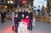 La princesse Charlene de Monaco, et ses enfants, le prince Jacques et la princesse Gabriella, Charlotte Casiraghi et son fils Raphaël, Jean-Luc Biamonti et Stéphane Valeri - Inauguration des illuminations de Noël du casino de Monte-Carlo à Monaco. Le 2 décembre 2022.
