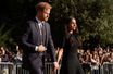 Le prince Harry et Meghan Markle, duc et duchesse de Sussex, au Château de Windsor, le 10 septembre 2022.