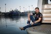Le coureur automobile de 25 ans sur le bateau de Tag Heuer, partenaire de son écurie Red Bull Racing, à Abu Dhabi, le 17 novembre, quelques jours avant le dernier Grand Prix de l’année.