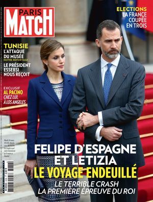 Couverture du Paris Match n°3436. En kiosque.