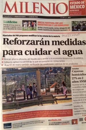 L'affaire fait la Une des journaux mexicains.