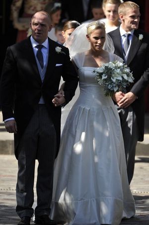 Zara Phillips porte une robe de Stewart Parvin pour son mariage en 2011