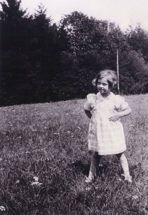 Anne de Gaulle, enfant.