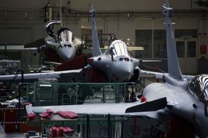 Rafales dans l'usine Dassault. 2014