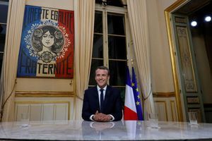 Emmanuel Macron à l'Elysée en octobre dernier. 