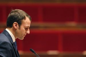 Emmanuel Macron le 26 janvier, lors des débats sur son projet de loi.