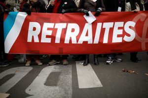 Lors de la manifestation contre la réforme des retraites à Paris, le 5 décembre.