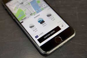 L'application Uber sur un téléphone mobile (illustration).
