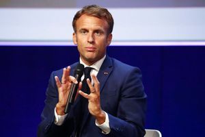 Emmanuel Macron au congrès mondial de l'UICN, vendredi 3 septembre 2021 à Marseille. 