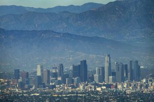 Une vue du centre-ville de Los Angeles, en août 2015.