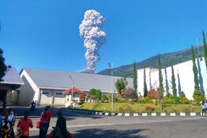 Le volcan Merapi, le 11 mai 2018.