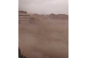 La tempête de sable d'Albacete.