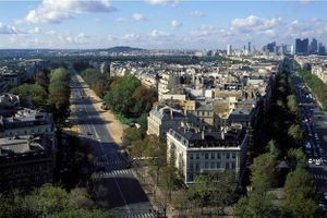 L'avenue Foch à Paris, où se situe l'appartement de la princesse saoudienne. 