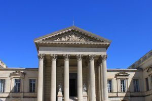 Le Cour d'assises de Montpellier. 