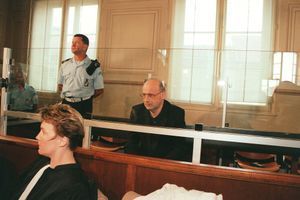 Jean-Claude Romand lors de son procès à Bourg-en-Bresse, le 25 juin 1996.