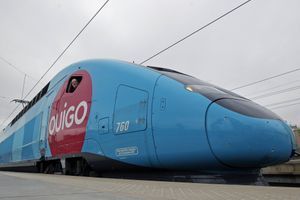 Illustration d'un TGV Ouigo.