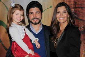 Ali Landry, son mari Alejandro Gomez Monteverde et leur fille Estela, en 2012. 