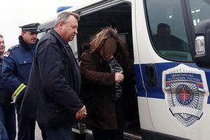 Une des Françaises arrêtées vendredi en Serbie. 