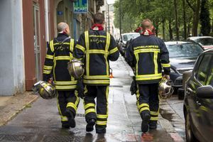 Des pompiers lors d'une intervention à Lyon